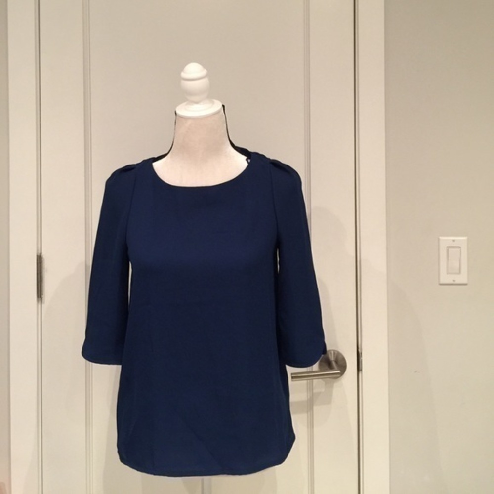Mango - Blue Blouse - Size 2